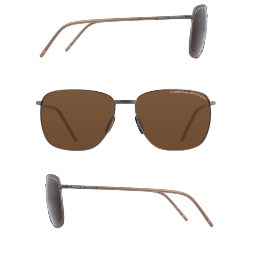 Porsche Design - P'8630-B Brown Polarized Gunmetal Sunglasses 58-15-145